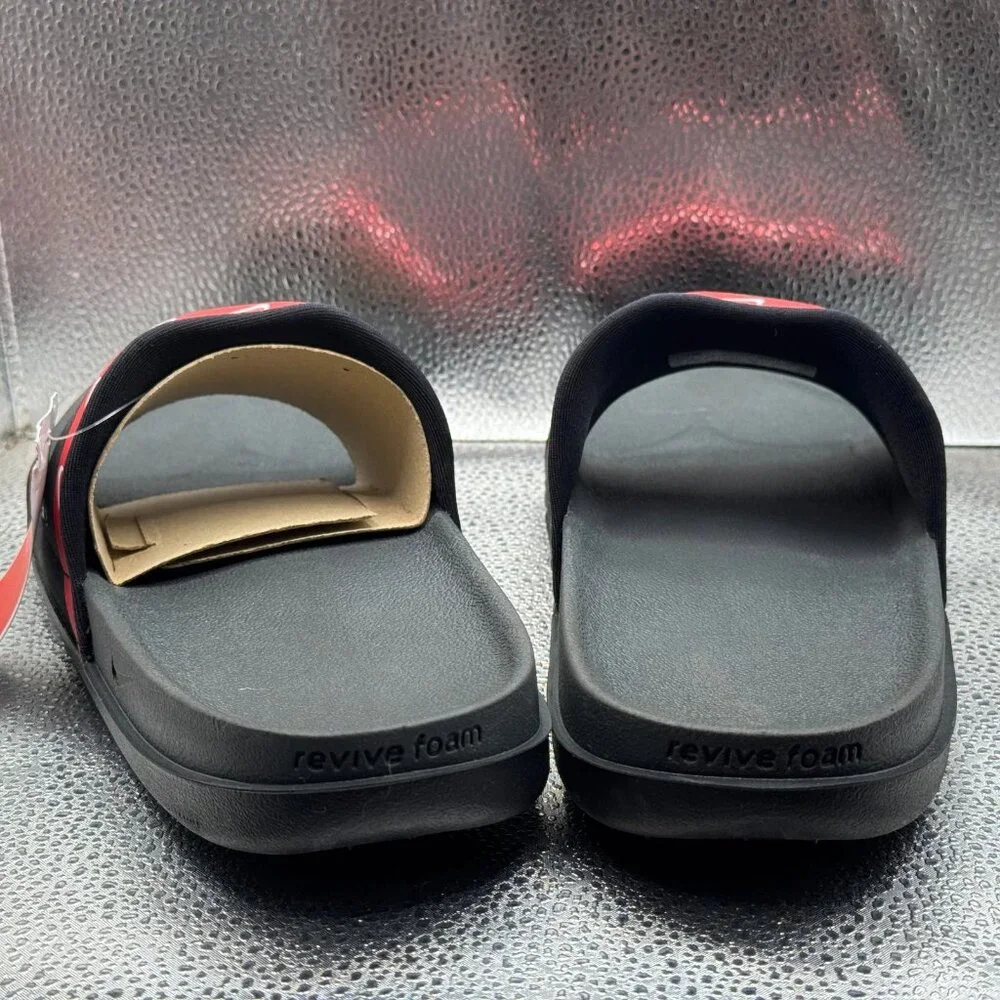 Size 10 Nike Offcourt MLB Angels Mens Black Anthracite Slides‎ DH6979-001